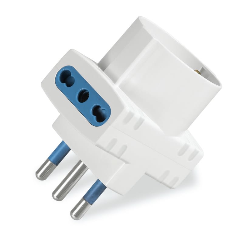 SCAME PARRE S.P.A. - SCA144.459 ADATTATORE AZZURRA P30+ 2 BIV. 2P+T 16A