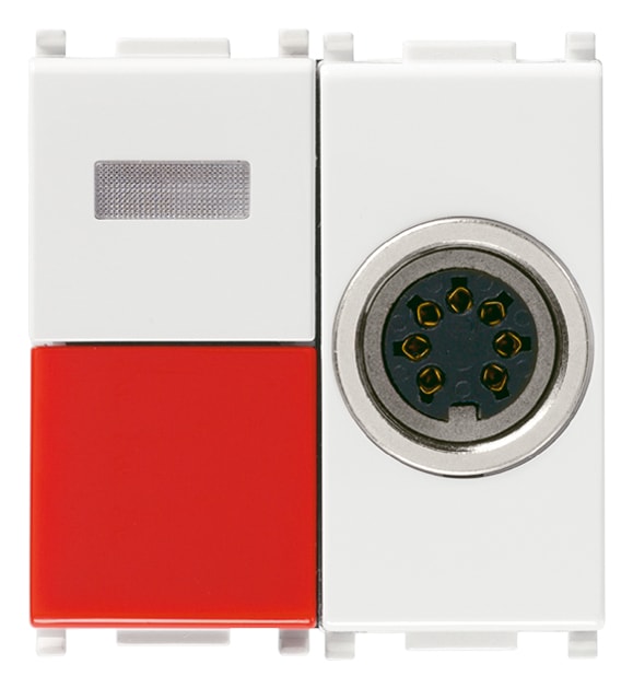 VIMAR S.P.A. - VIW14502 PULSANTE CHIAMATA CALL-WAY+PRESA DIN B