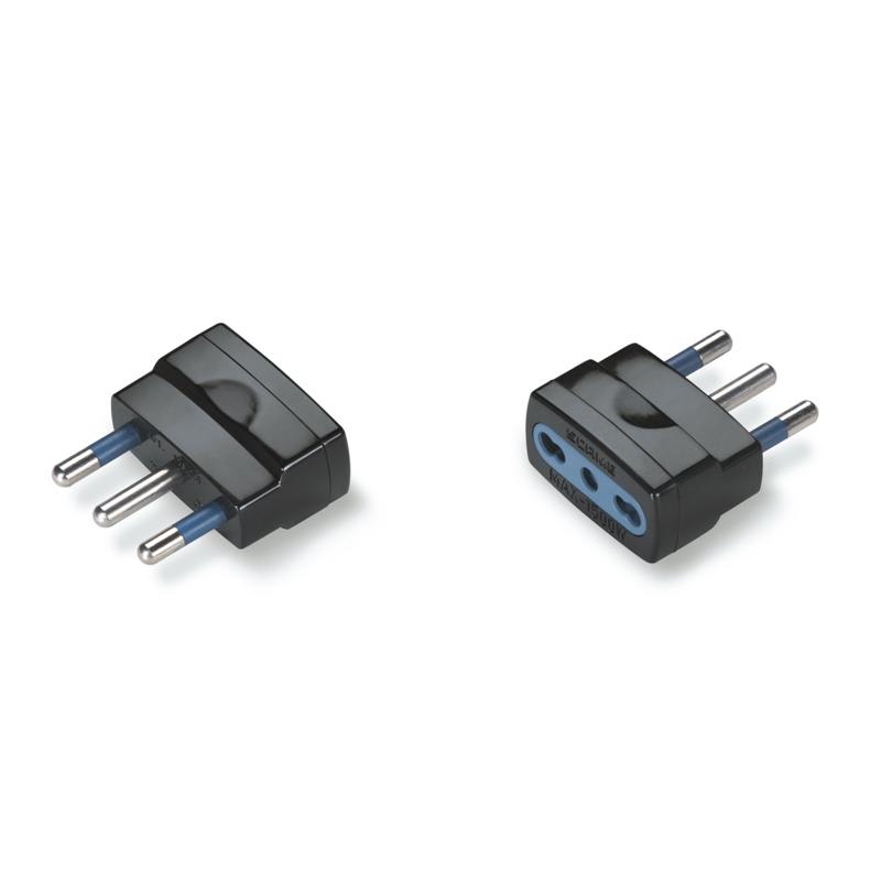 SCAME PARRE S.P.A. - SCA146.351/N ADATTATORE BLUELINE 2P+T 16/10A NERO