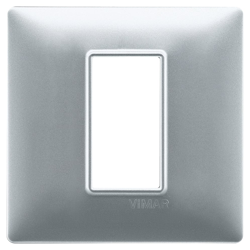 VIMAR SPA VIW14641.20 PLACCA 1M ARGENTO OPACO