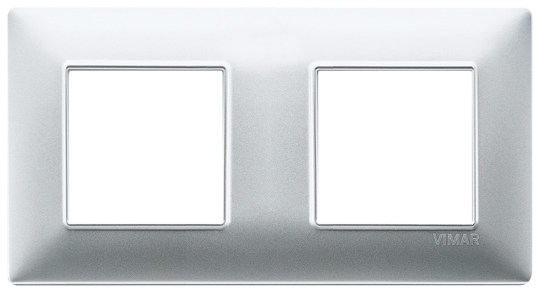 VIMAR SPA VIW14643.20 PLACCA 4M (2+2) INT71 ARGENTO OPACO