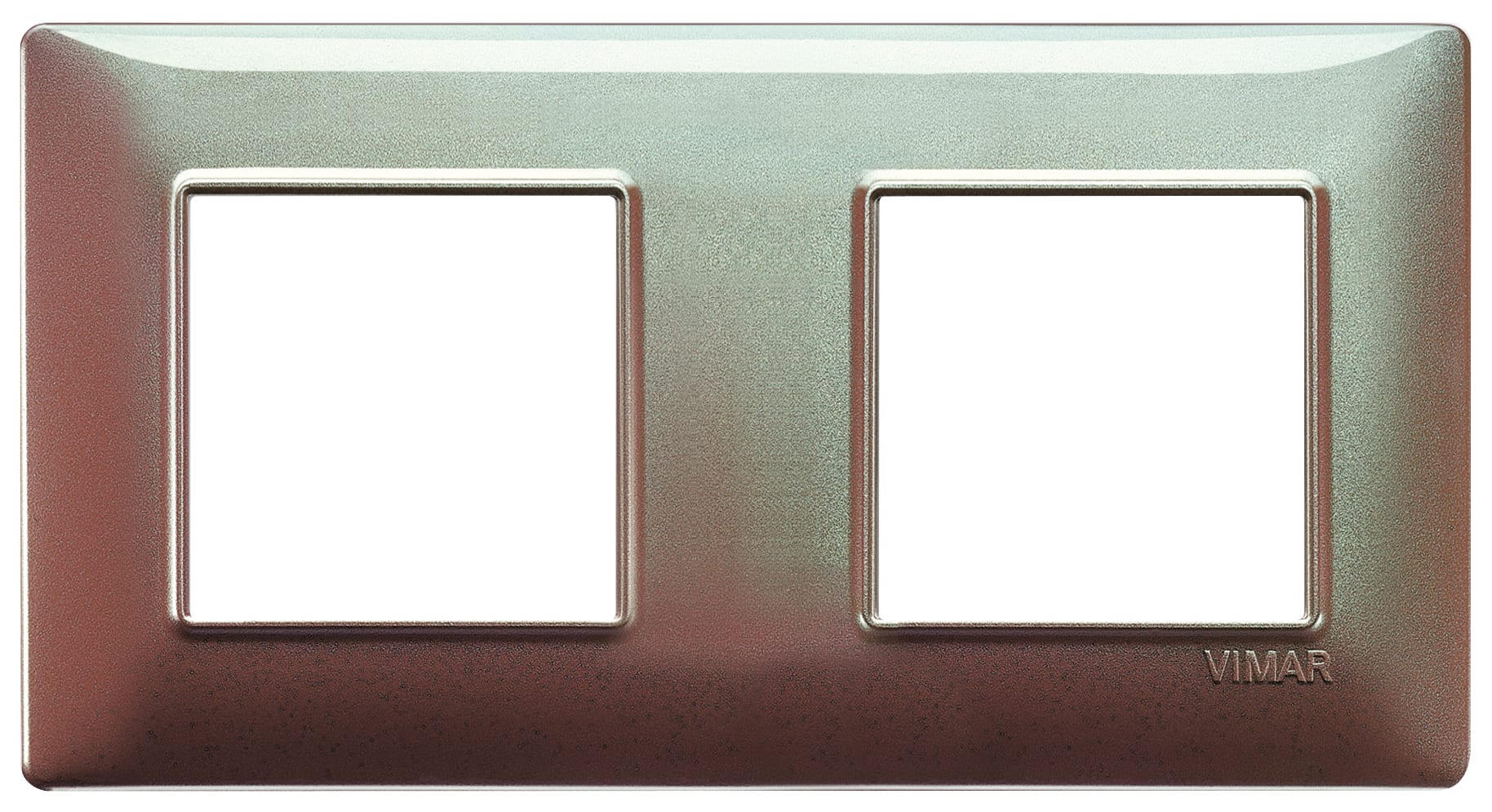 VIMAR S.P.A. - VIW14643.23 Placca 4M(2+2)int71 marrone mical.