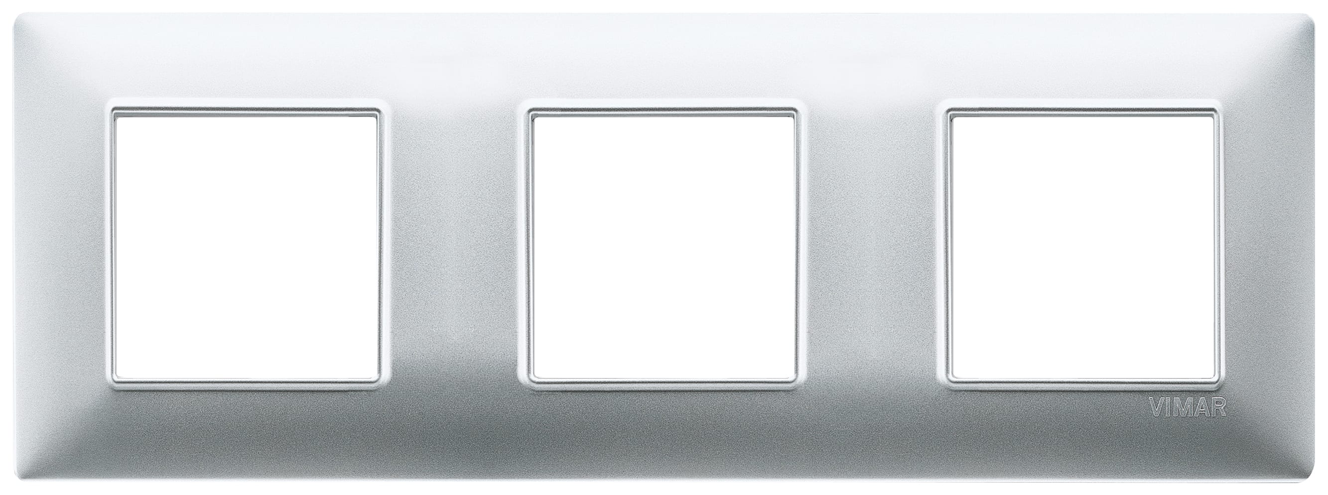 VIMAR SPA VIW14644.20 PLACCA 6M (2+2+2) INT71 ARGENTO OPACO