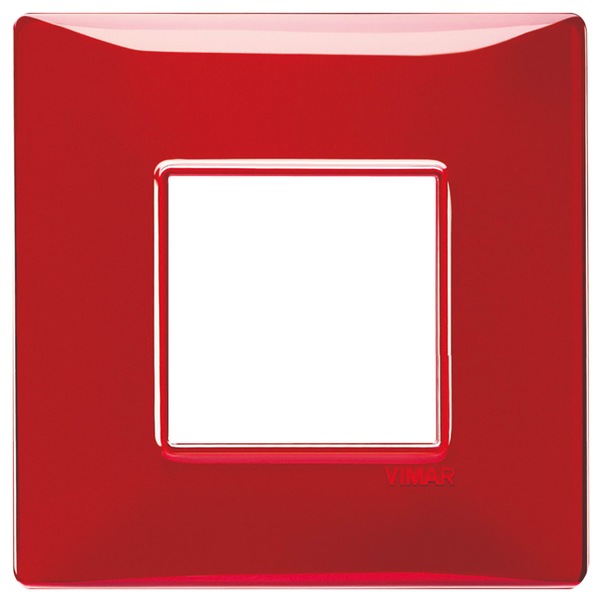 VIMAR S.P.A. - VIW14647.51 Placca 2M BS Reflex rubino