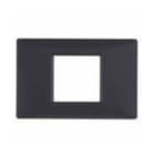 VIMAR SPA - VIW14652.05 PLACCA 2M CENTRALI NERO