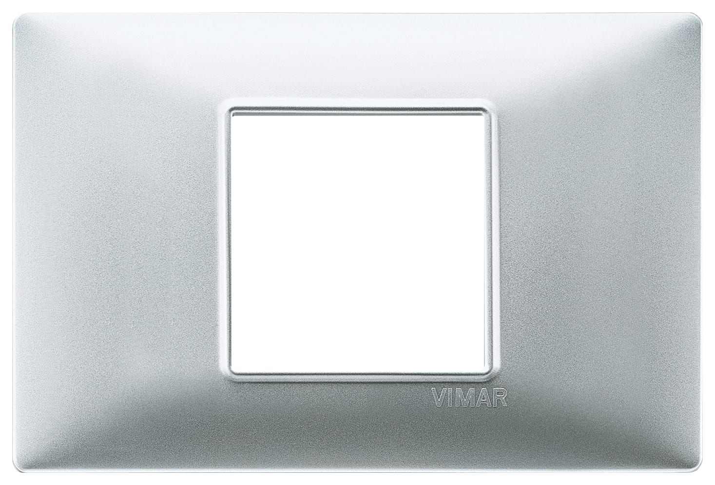 VIMAR S.P.A. - VIW14652.20 PLACCA 2M CENTRALI ARGENTO OPACO