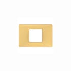 VIMAR SPA - VIW14652.25 PLACCA 2M CENTRALI ORO OPACO