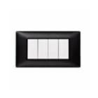 VIMAR SPA - VIW14654.05 PLACCA 4M NERO