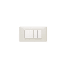VIMAR SPA - VIW14654.02 PLACCA 4M AVORIO