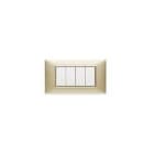 VIMAR SPA - VIW14654.22 PLACCA 4M CHAMPAGNE OPACO