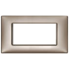 VIMAR SPA - VIW14654.74 PLACCA 4M NICHEL PERLATO