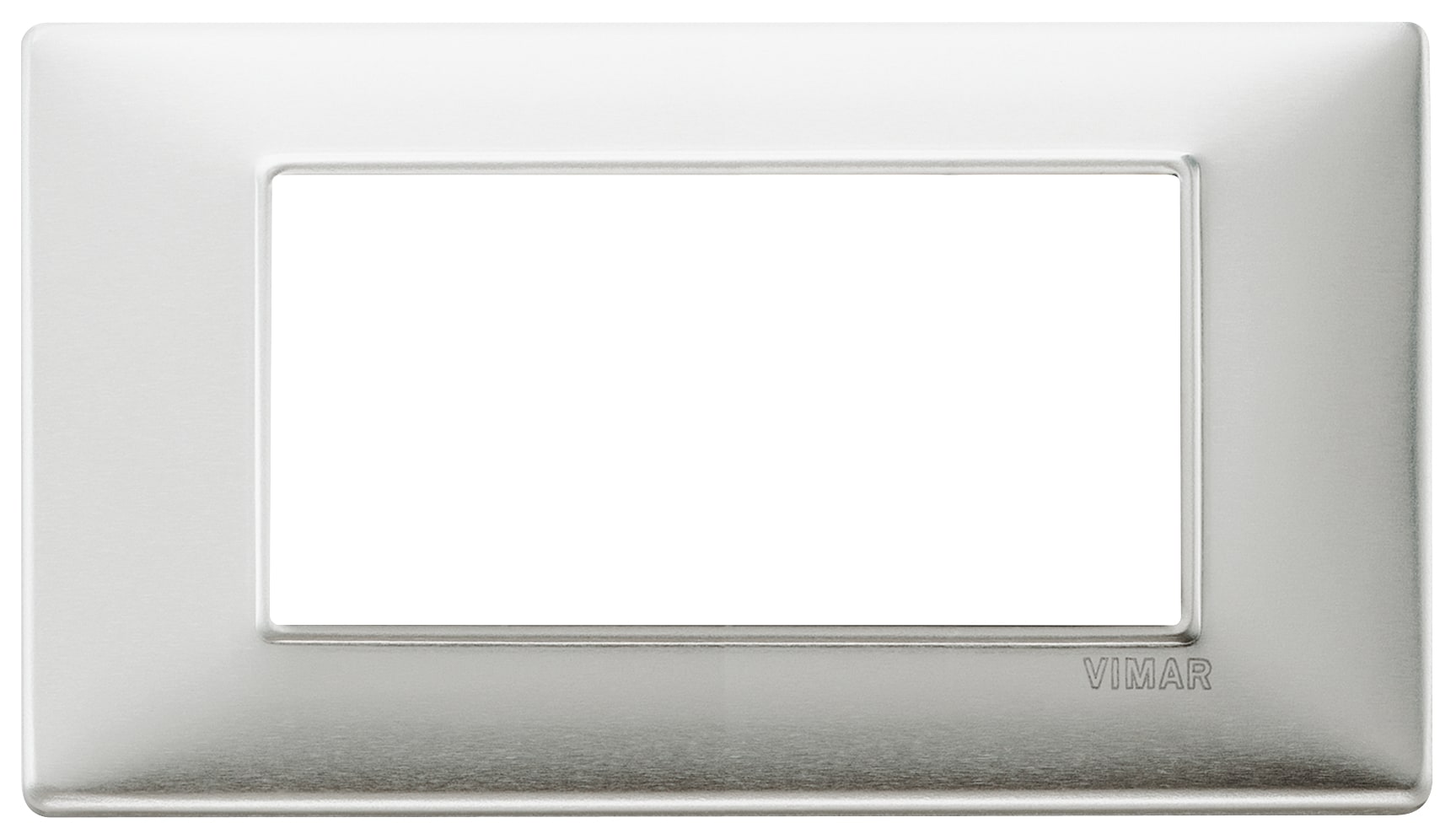 VIMAR S.P.A. - VIW14654.81 PLACCA 4M ALLUMINIO SPAZZOLATO