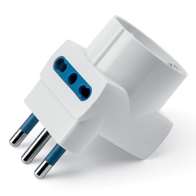 SCAME PARRE S.P.A. - SCA146.561 ADATT.SALV.T 16A 2P+T 2XBIV+1XP30 BIANCO