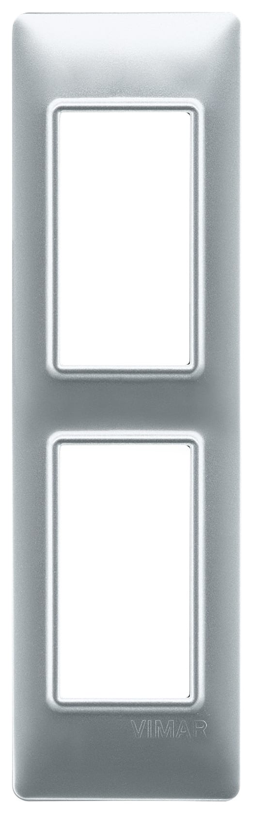 VIMAR S.P.A. - VIW14667.20 PLACCA 2M PANNELLI ARGENTO OPACO