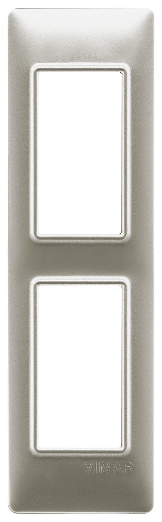 VIMAR SPA VIW14667.21 PLACCA 2M PANNELLI NICHEL OPACO