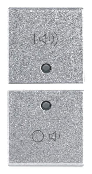 VIMAR SPA VIW14751.4.SL DUE MEZZI TASTI 1M ON/OFF VOLUME SILVER