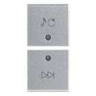 VIMAR SPA - VIW14751.5.SL Due mezzi tasti 1M sorg./traccia Silver