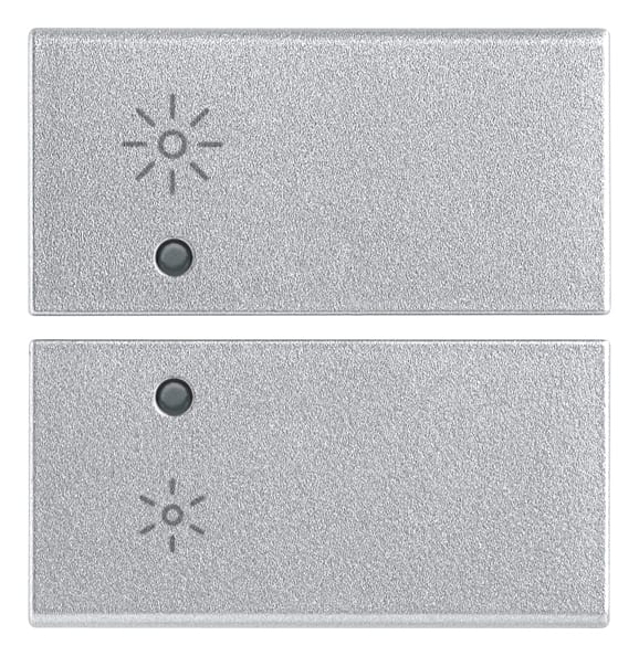 VIMAR S.P.A. - VIW14752.3.SL DUE MEZZI TASTI 2M REGOLAZIONE SILVER