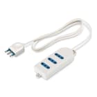 SCAME PARRE SPA - SCA160.220/C PRESA TRIPLA 2P+T10/16A C/CAVO