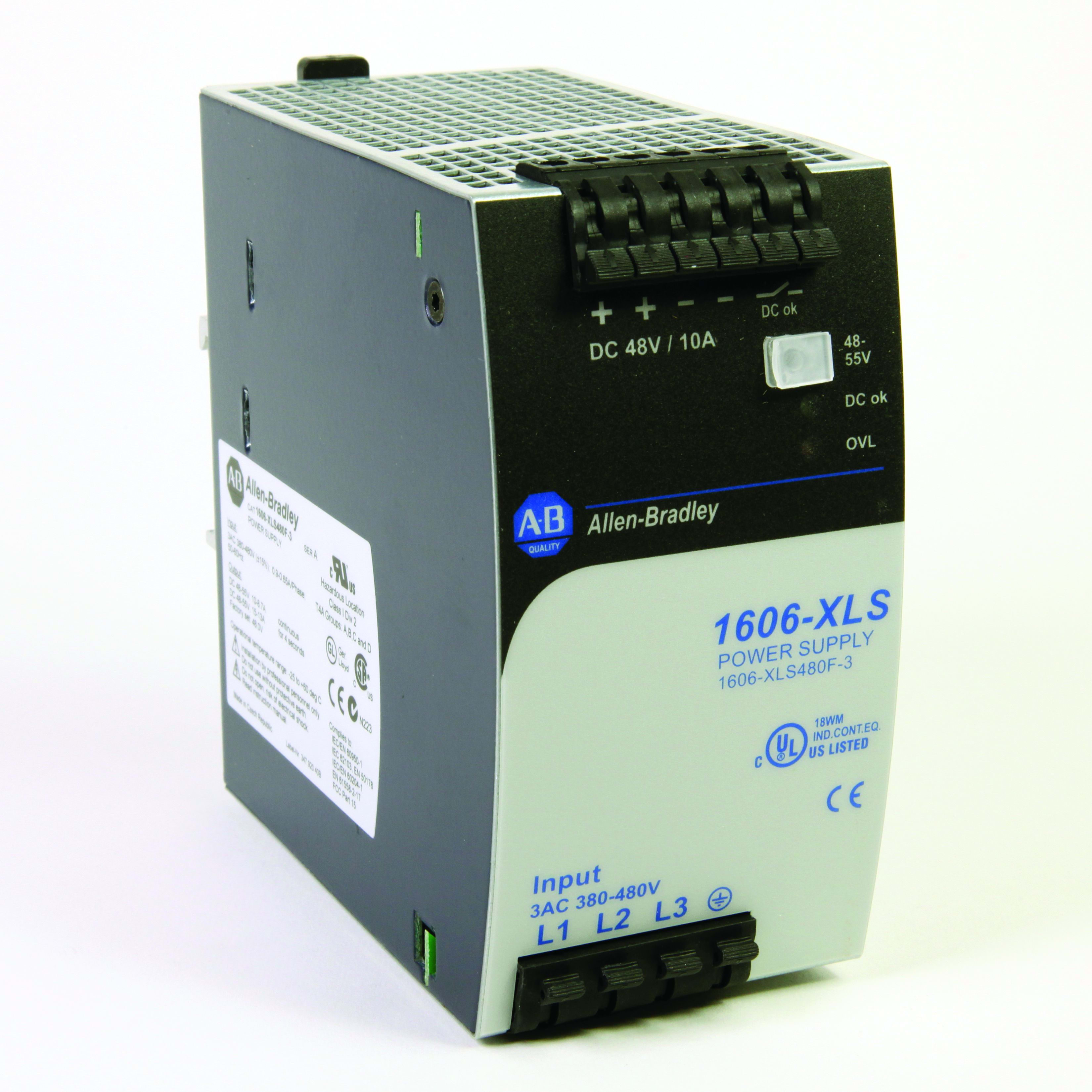 ROCKWELL AUTOMATION - RCK1606-XLS480F-3 POWER SUPPLY XLS 48VDC 10A 3