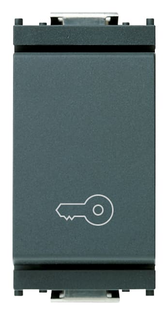 VIMAR SPA VIW16080.P PULSANTE 1P NO 10A CHIAVE GRIGIO