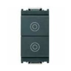 VIMAR SPA - VIW16121 DUE PULSANTI 1P NO 10A GRIGIO