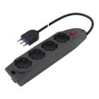 SCAME PARRE SPA - SCA161.40511.N PRESA PLURISTANDARD 4 USCITE C/INT.+CAVO