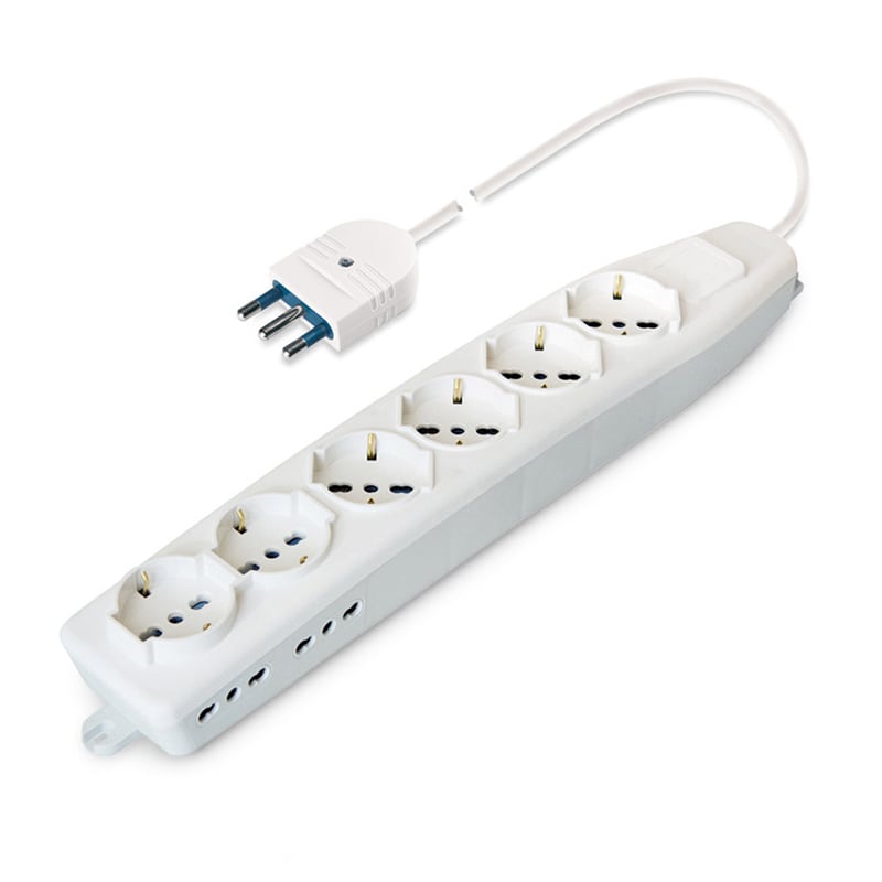 SCAME PARRE S.P.A. - SCA161.60501.R PRESA PLURISTANDARD 6+4 USCITE C/CAVO