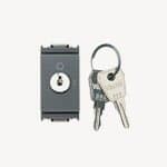 VIMAR S.P.A. - VIW16165.CU INTERRUTTORE 2P 16AX +CHIAVE UNIF.GRIGIO