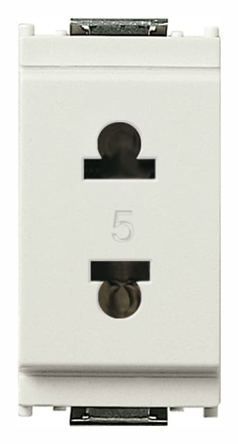 VIMAR SPA VIW16233.B PRESA 2P 15A USA+EU D4,8MM BIANCO