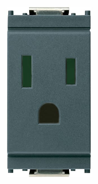 VIMAR S.P.A. - VIW16242 PRESA SICURY 2P+T 15A USA+SASO GRIGIO