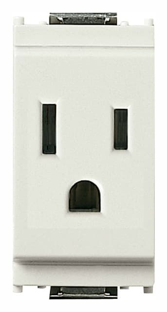 VIMAR S.P.A. - VIW16245.B PRESA 2P+T 15A USA+SASO BIANCO