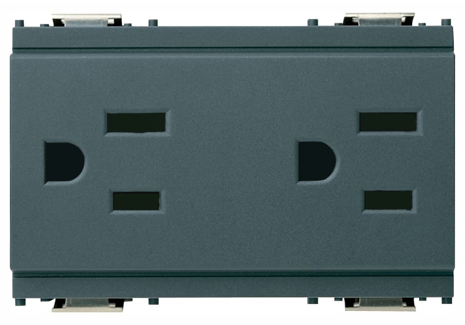 VIMAR SPA VIW16246 DUE PRESE 2P+T 15A USA+SASO GRIGIO