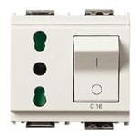 VIMAR S.P.A. - VIW16273.B PRESA 2P+T 16A P17/11 INTB+MT C16 BIANCO