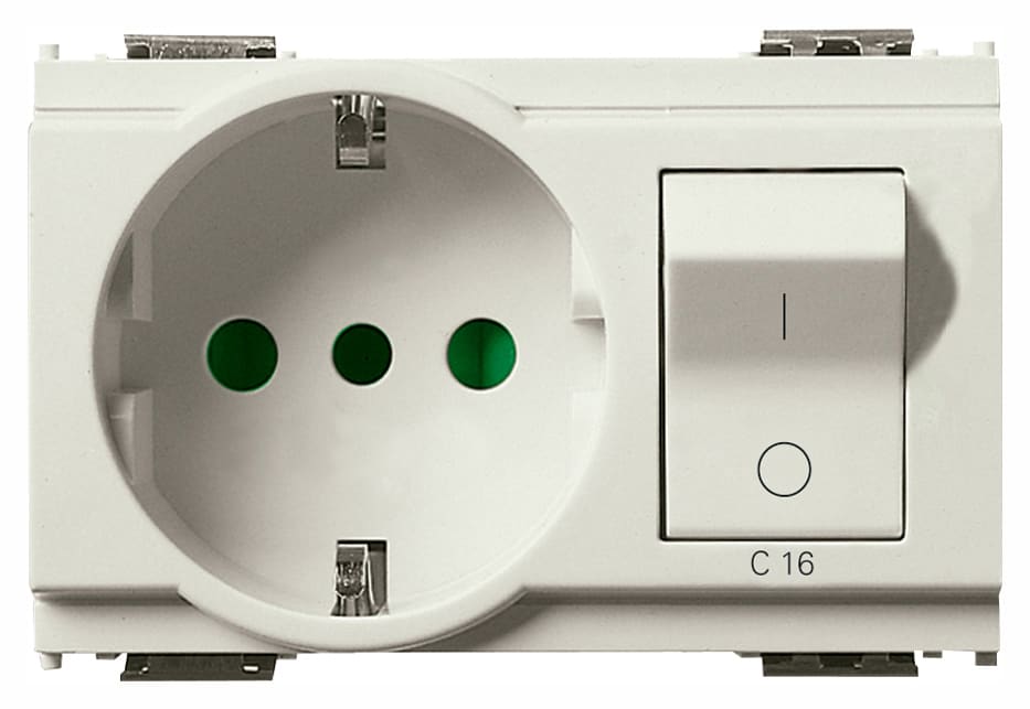 VIMAR SPA VIW16276.B PRESA 2P+T 16A P30 INTB+MT C16 BIANCO