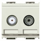 VIMAR SPA - VIW16307.01.B PRESA TV-RD-SAT DIRETTA 2 USCITE BIANCO