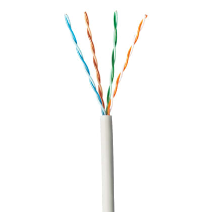 PANDUIT - PANPUL5504WH-EY CUCBL,CAT5E,4-PR,24AWG,UTP,LSZH,WH,305M