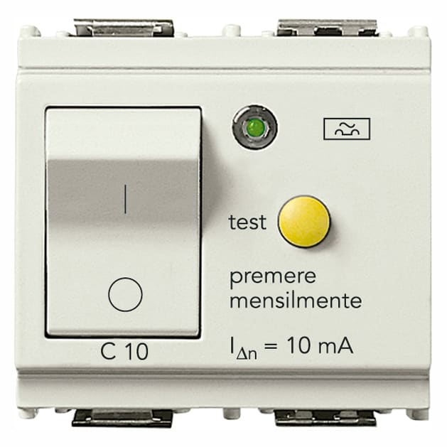 VIMAR S.P.A. - VIW16511.10.B INTERRUTTORE MTDIFF.1P+N C10 10MA BIANCO