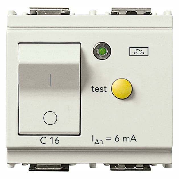 VIMAR SPA VIW16511.16.6.B INTERRUTTORE MTDIFF.1P+N C16 6MA BIANCO