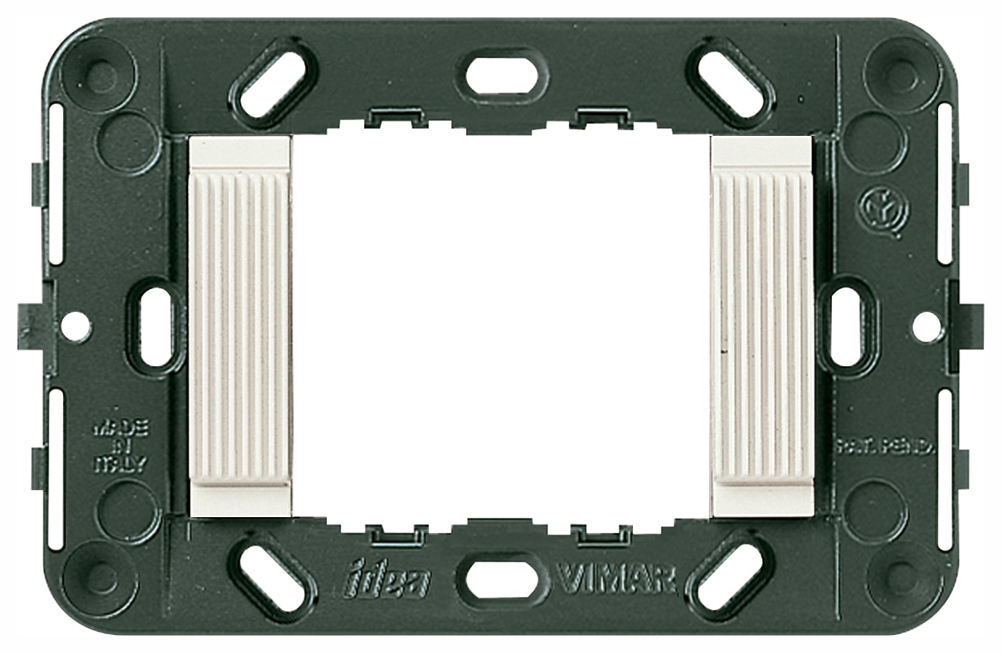 VIMAR SPA VIW16722.B SUPPORTO 2M RIGATO SCAT.INC.3M BIANCO