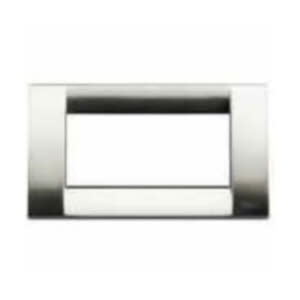 VIMAR S.P.A. - VIW16734.34 PLACCA CLASSICA 4M NICHEL SPAZZOLATO