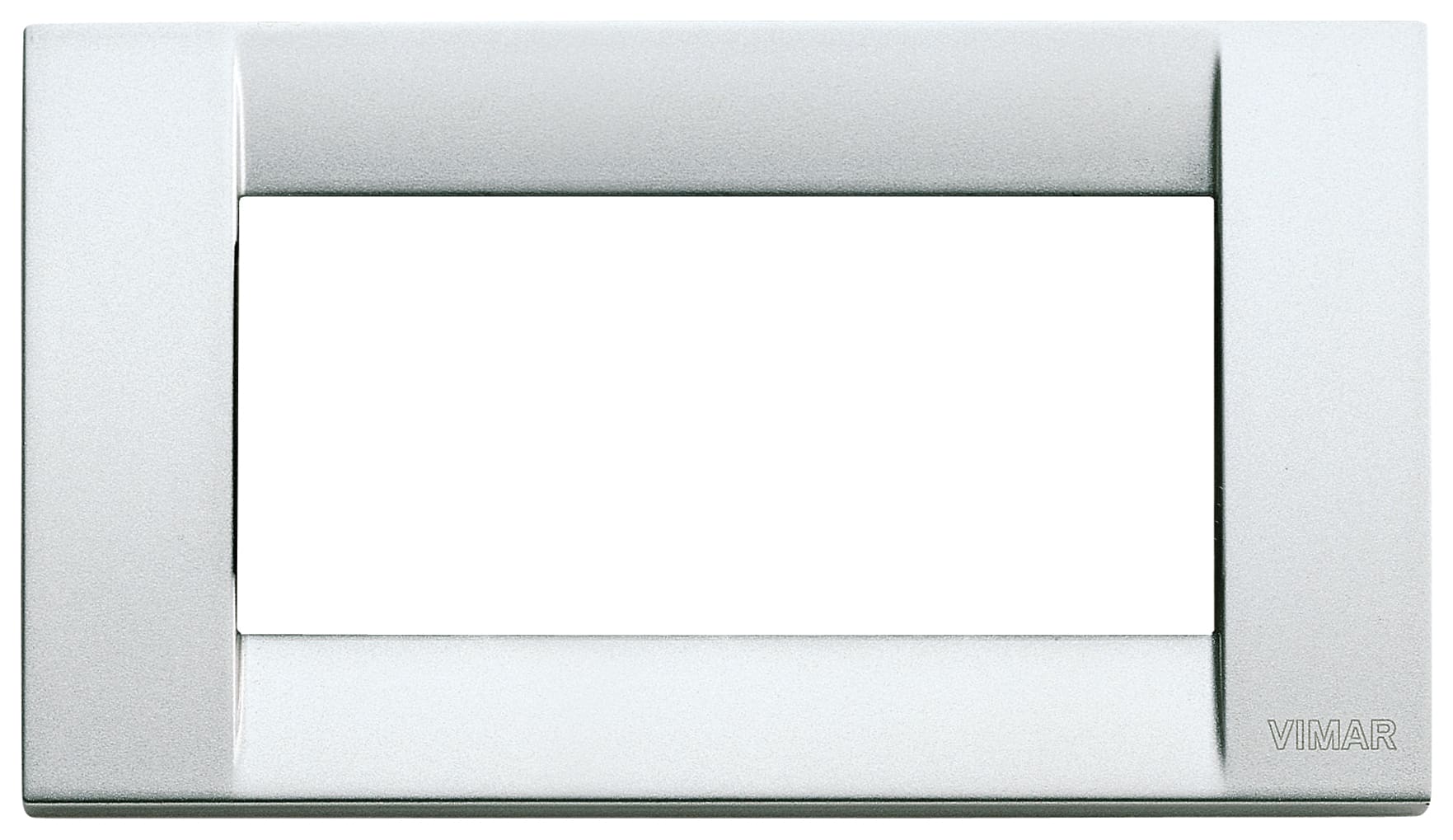 VIMAR S.P.A. - VIW16734.21 PLACCA CLASSICA 4M ARGENTO METALL.