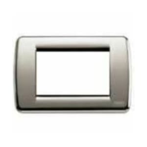 VIMAR S.P.A. - VIW16753.34 PLACCA RONDO 3M NICHEL SPAZZOLATO