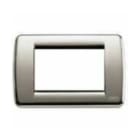 VIMAR SPA - VIW16753.34 PLACCA RONDO 3M NICHEL SPAZZOLATO