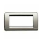 VIMAR SPA - VIW16754.34 PLACCA RONDO 4M NICHEL SPAZZOLATO