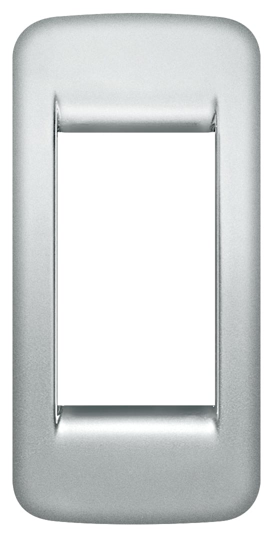 VIMAR SPA VIW16783.21 PLACCA RONDO 1M PANN.ARGENTO MET.