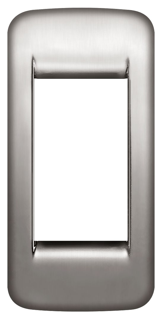 VIMAR SPA VIW16783.34 PLACCA RONDO 1M PANN.NICHEL SPAZZ.