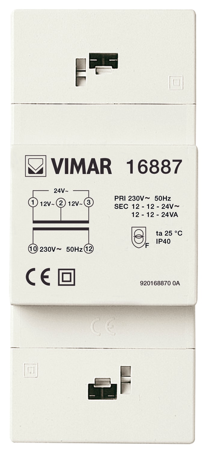 VIMAR S.P.A. - VIW16887 TRASFORMATORE SICUREZZA 230/12-24V