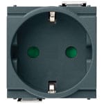 VIMAR S.P.A. - VIW17038 PRESA SICURY 2P+T 16A TEDESCO GRIGIO