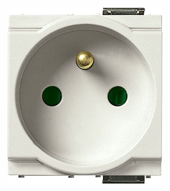 VIMAR S.P.A. - VIW17042.B PRESA SICURY 2P+T 16A FRANCESE BIANCO